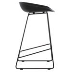 ΣΚΑΜΠΟ ΜΠΑΡ NAILA HM9299.02 ΜΑΥΡΟ ΜΕΣΑΙΟΥ ΥΨΟΥΣ 44x44x74Yεκ. - Image 4