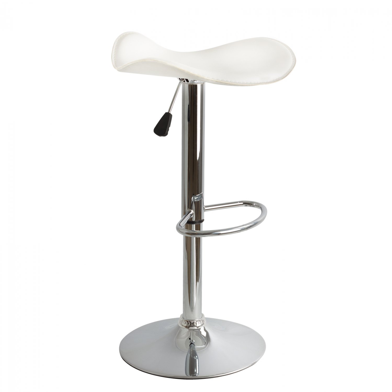 skampo-mpar-hm20102-leyko-technoderma-me ΣΚΑΜΠΩ ΜΠΑΡ GANNA HM201.02 ΛΕΥΚΟ ΤΕΧΝΟΔΕΡΜΑ ΜΕ ΑΜΟΡΤΙΣΕΡ 45χ45χ82 - Image 1