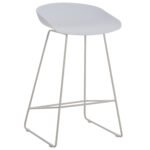 ΣΚΑΜΠΟ ΜΠΑΡ NAILA HM9299.01 ΛΕΥΚΟ ΜΕΣΑΙΟΥ ΥΨΟΥΣ 44x44x74Yεκ.