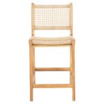 ΣΚΑΜΠΟ ΜΠΑΡ ΜΕ ΠΛΑΤΗ NESHA HM9381.11 ΞΥΛΟ ΤΕΑΚ & ΣΧΟΙΝΙ VIRO VIRO 46x48,5x96Υεκ. - Image 3