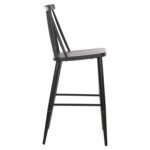 ΣΚΑΜΠΟ ΜΠΑΡ ΜΕΣΑΙΟΥ ΥΨΟΥΣ VANESSA HM9300.12 ΠΟΛΥΠΡΟΠΥΛΕΝΙΟ & ΜΕΤΑΛΛΟ-ΜΑΥΡΟ 45,5x46x97Υ εκ. - Image 4