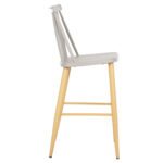 ΣΚΑΜΠΟ ΜΠΑΡ ΜΕΣ.ΥΨΟΥΣ VANESSA HM9300.10 ΠΟΛΥΠΡΟΠ. ΓΚΡΙ & ΜΕΤΑΛΛΟ ΦΥΣΙΚΟ 45x48x96Υεκ. - Image 4