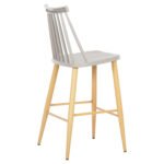 ΣΚΑΜΠΟ ΜΠΑΡ ΜΕΣ.ΥΨΟΥΣ VANESSA HM9300.10 ΠΟΛΥΠΡΟΠ. ΓΚΡΙ & ΜΕΤΑΛΛΟ ΦΥΣΙΚΟ 45x48x96Υεκ. - Image 5