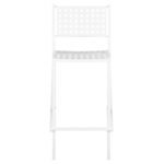 ΣΚΑΜΠΟ ΜΠΑΡ ΜΕΤΑΛΛΙΚΟ OLYMPIAS HM5528.02 ΣΕ ΛΕΥΚΗ ΑΠΟΧΡΩΣΗ 47x58x111 εκ. - Image 3