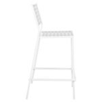 ΣΚΑΜΠΟ ΜΠΑΡ ΜΕΤΑΛΛΙΚΟ OLYMPIAS HM5528.02 ΣΕ ΛΕΥΚΗ ΑΠΟΧΡΩΣΗ 47x58x111 εκ. - Image 4