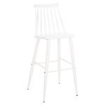 ΣΚΑΜΠΟ ΜΠΑΡ ΨΗΛΟ VANESSA HM8459.11 ΛΕΥΚΟ PP & ΛΕΥΚΑ ΜΕΤΑΛ.ΠΟΔΙΑ 47x48,5x107Υεκ.