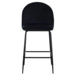 ΣΚΑΜΠΟ ODED ΜΕΣΑΙΟΥ ΥΨΟΥΣ HM8732.14 ΜΕ ΜΕΤΑΛΛΙΚΑ ΠΟΔΙΑ & ΒΕΛΟΥΔΟ ΜΑΥΡΟ 45x53x98 εκ. - Image 3