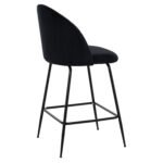 ΣΚΑΜΠΟ ODED ΜΕΣΑΙΟΥ ΥΨΟΥΣ HM8732.14 ΜΕ ΜΕΤΑΛΛΙΚΑ ΠΟΔΙΑ & ΒΕΛΟΥΔΟ ΜΑΥΡΟ 45x53x98 εκ. - Image 5