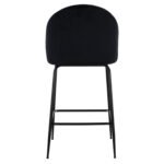 ΣΚΑΜΠΟ ODED ΜΕΣΑΙΟΥ ΥΨΟΥΣ HM8732.14 ΜΕ ΜΕΤΑΛΛΙΚΑ ΠΟΔΙΑ & ΒΕΛΟΥΔΟ ΜΑΥΡΟ 45x53x98 εκ. - Image 6