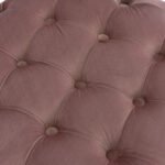 ΣΚΑΜΠΟ KASSIE  ΣΑΠΙΟ ΜΗΛΟ ΒΕΛΟΥΔΟ ΤΥΠΟΥ CHESTERFIELD HM8406.02 Φ60x43Υ εκ. - Image 5