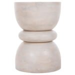 ΣΚΑΜΠΟ ΣΤΡΟΓΓΥΛΟ COIL HM9703 ΜΑΣΙΦ MANGO ΣΕ ΛΕΥΚΟ ΧΡΩΜΑ Φ35x51Υ εκ. - Image 3