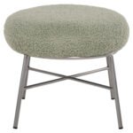 ΣΚΑΜΠΟ ΥΠΟΠΟΔΙΟ TRUDI HM8640.27 ΜΠΟΥΚΛΕ ΦΥΣΤΙΚΙ ΜΕ ΑΣΗΜΙ ΒΑΣΗ 56x47x40Υ εκ. - Image 3