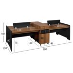 ΣΤΑΘΜΟΣ ΕΡΓΑΣΙΑΣ ΕΠΑΓΓΕΛΜΑΤΙΚΟΣ 4 ΑΤΟΜΩΝ HM2349 SUPREME 290X120X101Υ εκ. - Image 2