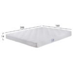 ΣΤΡΩΜΑ CLASSIC ΜΕ ΧΑΜΗΛΗ ΣΟΥΣΤΑ 160X200X14Υ εκ. HM11346.160 - Image 2