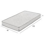 ΣΤΡΩΜΑ CONTINUOUS SPRING ΧΑΜΗΛΗ ΣΟΥΣΤΑ ΜΟΝΗΣ ΟΨΗΣ HM671.01 90x190x16 εκ. - Image 2