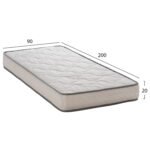 ΣΤΡΩΜΑ DREAMTOPIA ΣΕΙΡΑ RELIEF HM653.90-200 BONNELL SPRING 90x200x20Y εκ. - Image 2