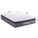 ΣΤΡΩΜΑ DREAMTOPIA ULTIMATE HM661.150 POCKET SPRING ΜΕ ΑΝΩΣΤΡΩΜΑ 150X200x34Yεκ. - Image 2