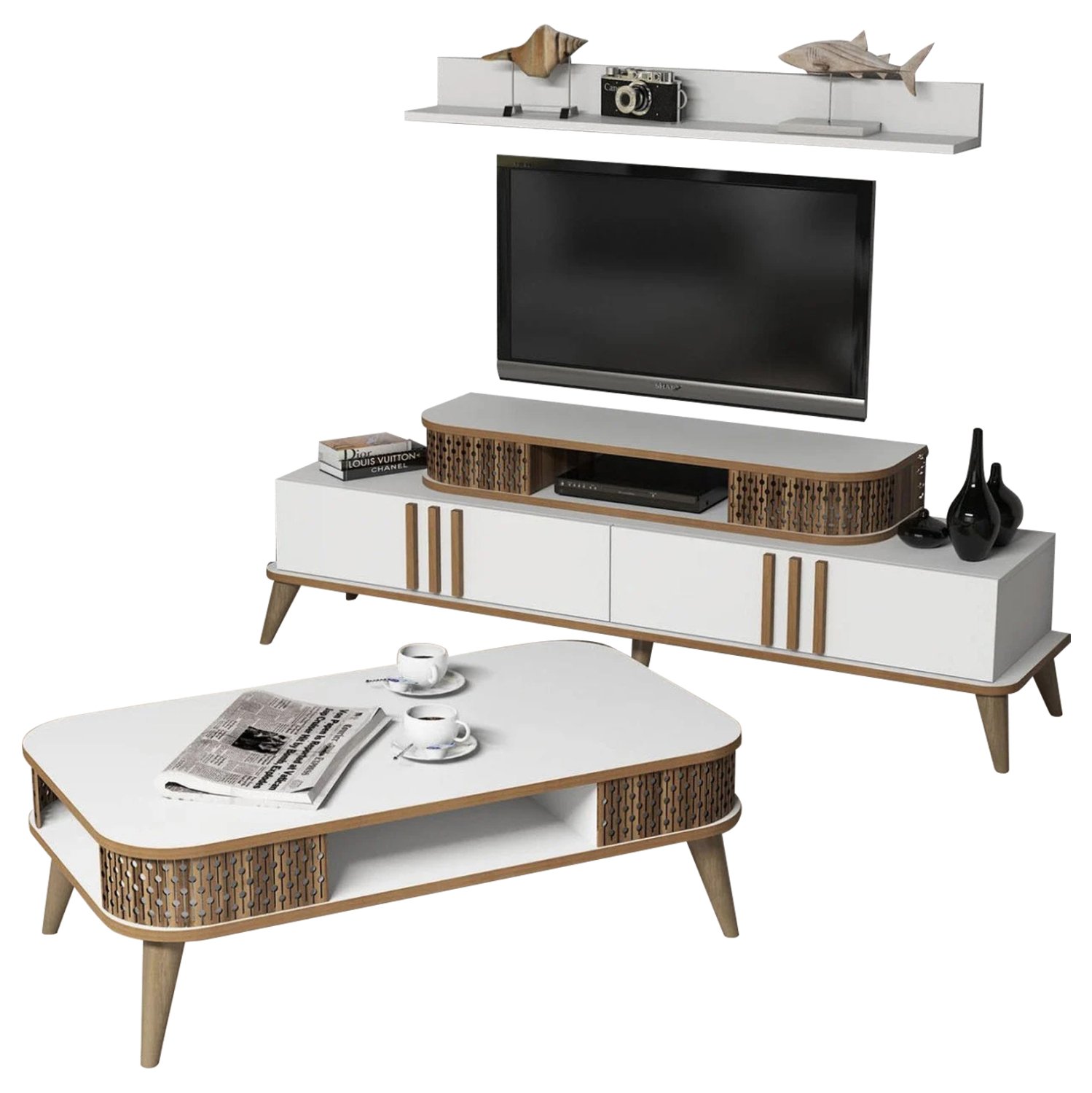 synthesi-salonioy-2-tmch-leyko-karydi-fb ΣΥΝΘΕΣΗ ΣΑΛΟΝΙΟΥ 2 ΤΜΧ ΛΕΥΚΟ & ΚΑΡΥΔΙ HM11848.03 - Image 1