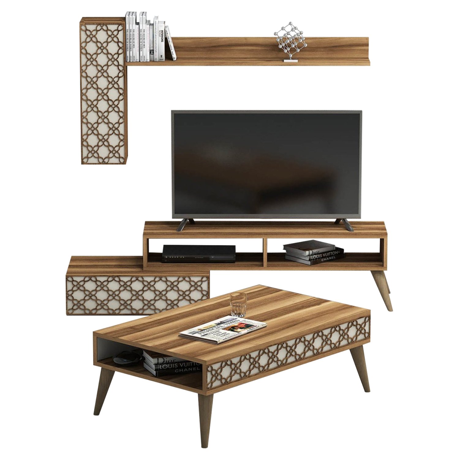 synthesi-salonioy-melaminis-2tmch-karydi ΣΥΝΘΕΣΗ ΣΑΛΟΝΙΟΥ ΜΕΛΑΜΙΝΗΣ 2ΤΜΧ ΚΑΡΥΔΙ-ΚΡΕΜ HM11850.02 - Image 1