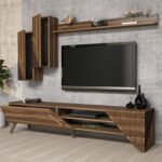 ΣΥΝΘΕΣΗ ΤΗΛΕΟΡΑΣΗΣ HM9514.02 ΜΕΛΑΜΙΝΗΣ ΣΕ ΚΑΡΥΔΙ ΧΡΩΜΑ 180x37x40Y εκ. - Image 4