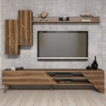 ΣΥΝΘΕΣΗ ΤΗΛΕΟΡΑΣΗΣ HM9514.02 ΜΕΛΑΜΙΝΗΣ ΣΕ ΚΑΡΥΔΙ ΧΡΩΜΑ 180x37x40Y εκ. - Image 5