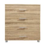 ΣΥΡΤΑΡΙΕΡΑ ΜΕΛΑΜΙΝΗΣ BRIANA HM2204.02 ME 4 ΣΥΡΤΑΡΙΑ SONAMA 75x40x83Y εκ. - Image 2