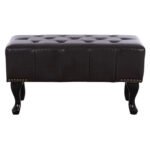 ΤΑΜΠΟΥΡΕ ΥΠΟΠΟΔΙΟ T.CHESTERFIELD EMMA HM226.01 PU 80x44x39Y εκ.ΣΚ.ΚΑΦΕ - Image 3