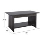 ΤΡΑΠΕΖΑΚΙ ΣΑΛΟΝΙΟΥ HAYDEN HM2286.01 ΣΕ ΑΝΘΡΑΚΙ ΧΡΩΜΑ 80x41,5x46 - Image 2