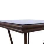 ΤΡΑΠΕΖΙ ΑΛΟΥΜΙΝΙΟΥ HARLOW 70X70X76  BAMBOO LOOK HM5568.03 ΚΑΦΕ ΜΕ ΓΥΑΛΙ - Image 5