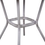 ΤΡΑΠΕΖΙ ΑΛΟΥΜΙΝΙΟΥ HARLOW 70X70X76 BAMBOO LOOK HM5568.01 ΛΕΥΚΗ ΠΑΤΙΝΑ ΜΕ ΓΥΑΛΙ - Image 6