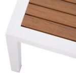 ΤΡΑΠΕΖΙ ΑΛΟΥΜΙΝΙΟΥ SABRA HM5403.01 ΛΕΥΚΟ ΜΕ POLYWOOD 45Χ45Χ45,5Y εκ. - Image 5