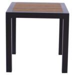 ΤΡΑΠΕΖΙ ΑΛΟΥΜΙΝΙΟΥ SABRA HM5403.02 ΓΚΡΙ ΜΕ POLYWOOD 45Χ45X45,5Yεκ. - Image 3