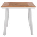 ΤΡΑΠΕΖΙ ΑΛΟΥΜΙΝΙΟΥ TABER ΛΕΥΚΟ ΜΕ ΕΠΙΦΑΝΕΙΑ POLYWOOD HM5563.01 80x80x73Υ ΕΚ. - Image 3