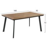 ΤΡΑΠΕΖΙ ΑΛΟΥΜΙΝΙΟΥ TABER ΜΕ POLYWOOD HM5132.12 ΓΚΡΙ 160x92x72 - Image 2