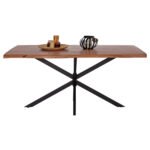 ΤΡΑΠΕΖΙ MONTANA HM11882 ΑΠΟ ΜΕΤΑΛΛΟ & ΕΠΙΦΑΝΕΙΑ ΑΠΟ ΜΑΣΙΦ ΞΥΛΟ ΑΚΑΚΙΑΣ 160x90x74,5εκ. - Image 3