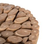 ΤΡΑΠΕΖΙ ΒΟΗΘΗΤΙΚΟ ΣΤΡΟΓΓΥΛΟ COOTER HM9792 ΚΛΑΔΙΑ ΞΥΛΟΥ ΤΕΑΚ ΦΥΣΙΚΟ Φ37x50Υεκ. - Image 3