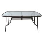 ΤΡΑΠΕΖΙ BRUNO 160Χ90Χ72Υεκ. ΜΕΤΑΛΛΙΚΟ ΚΑΦΕ ΜΕ ΓΥΑΛΙΝΗ ΕΠΙΦΑΝΕΙΑ HM5074.02 - Image 3