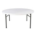 ΤΡΑΠΕΖΙ CATERING-ΣΥΝΕΔΡΙΟΥ HM5043 Φ152Χ74εκ ΠΤΥΣΣΟΜΕΝΟ ΣΤΡΟΓΓΥΛΟ - Image 3