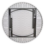 ΤΡΑΠΕΖΙ CATERING-ΣΥΝΕΔΡΙΟΥ HM5043 Φ152Χ74εκ ΠΤΥΣΣΟΜΕΝΟ ΣΤΡΟΓΓΥΛΟ - Image 5