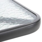 ΤΡΑΠΕΖΙ ΕΞΩΤ.ΧΩΡΟΥ FIGO HM5036.01 ΜΕΤΑΛΛΟ ΓΚΡΙ- ΓΥΑΛΙΝΗ ΕΠΙΦΑΝΕΙΑ 70Χ70Χ72Υεκ - Image 5