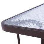 ΤΡΑΠΕΖΙ ADAM HM5020.02 ΜΕΤΑΛΛΙΚΟ ΚΑΦΕ ΜΕ ΓΥΑΛΙΝΗ ΕΠΙΦΑΝΕΙΑ 110Χ60Χ71Υεκ. - Image 5