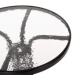 ΤΡΑΠΕΖΙ LIMA Φ60x68Υεκ. ΜΕΤΑΛΛΙΚΟ ΜΑΥΡΟ ΜΕ ΓΥΑΛΙΝΗ ΕΠΙΦΑΝΕΙΑ HM5079.03 - Image 5