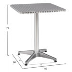 ΤΡΑΠΕΖΙ FRODO ΑΛΟΥΜΙΝΙΟΥ 60Χ60Χ72Υεκ. 4ΝΥΧΟ HM5016 - Image 2