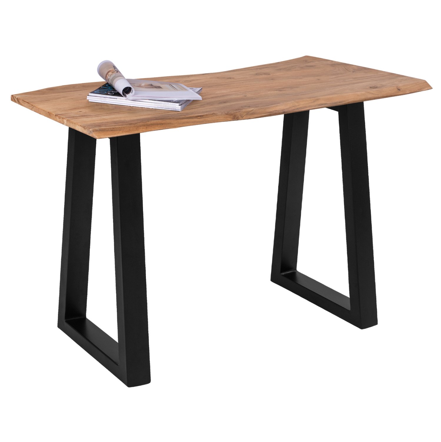 trapezi-konsola-slim-fb9874411-masif-xyl ΤΡΑΠΕΖΙ ΚΟΝΣΟΛΑ SOFIA SLIM HM8744.11 ΜΑΣΙΦ ΞΥΛΟ ΑΚΑΚΙΑΣ ΦΥΣΙΚΟ 120x53x96Υ εκ. - Image 1