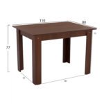 ΤΡΑΠΕΖΙ ΚΟΥΖΙΝΑΣ HM2428.04, 110x80x77Υεκ. ΚΑΡΥΔΙ - Image 2