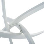 ΤΡΑΠΕΖΙ ΚΟΥΖΙΝΑΣ ΣΤΡΟΓΓΥΛΟ ΜΕΤΑΛ. JAFARU ΛΕΥΚΟ-ΓΥΑΛΙ ΑΣΦΑΛΕΙΑΣ Φ90X75Yεκ.HM8499.03 - Image 5