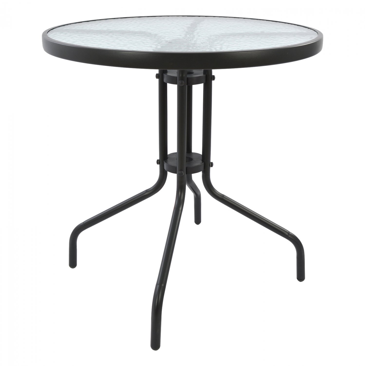 trapezi-lima-f70ch70yekmetalliko-gkri-me ΤΡΑΠΕΖΙ LIMA Φ70Χ70Υεκ.ΜΕΤΑΛΛΙΚΟ ΓΚΡΙ ΜΕ ΓΥΑΛΙΝΗ ΕΠΙΦΑΝΕΙΑ HM5146.01 - Image 1