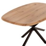 ΤΡΑΠΕΖΙ ΟΒΑΛ RODDEN HM11903.01 ΜΕ WERZALIT ΦΥΣΙΚΟ-ΜΑΥΡΗ ΧΙΑΣΤΙ ΒΑΣΗ 146x94x75Υεκ - Image 4