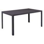 ΤΡΑΠΕΖΙ ΜΕΤΑΛΛΙΚΟ OFER ΟΡΘΟΓΩΝΙΟ ΓΚΡΙ ΜΕ ΓΥΑΛΙ ΓΚΡΙ 150X90Χ75Υεκ. HM5767.01 - Image 4