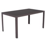 ΤΡΑΠΕΖΙ ΜΕΤΑΛΛΙΚΟ OFER ΟΡΘΟΓΩΝΙΟ ΚΑΦΕ ΜΕ ΓΥΑΛΙ ΚΑΦΕ 150X90Χ75Υεκ. HM5767.02 - Image 4